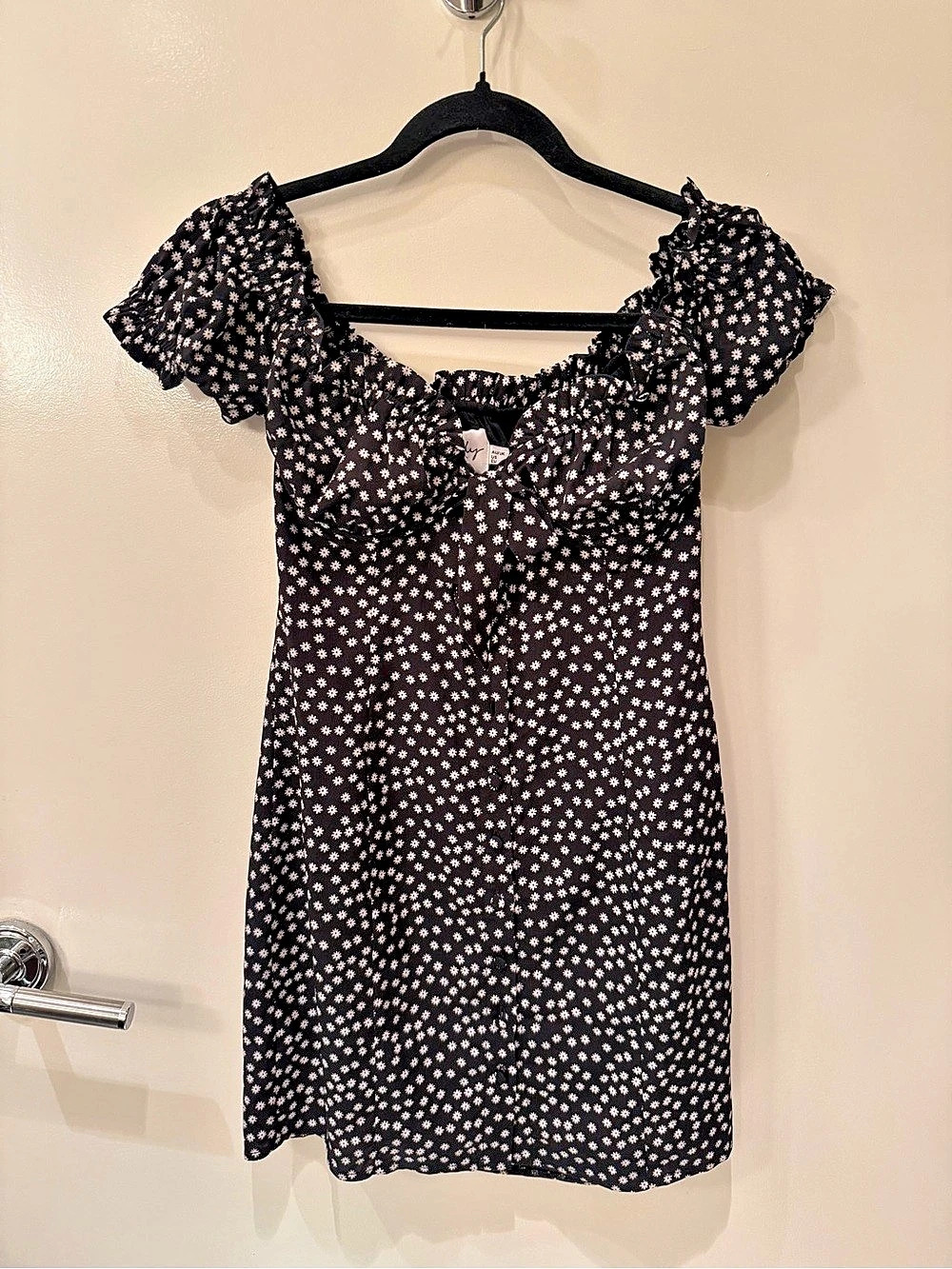 Oh Polly Marion Mini Dress Black & White Size US 4